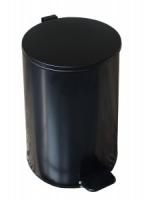урна с педалью 20 л закрытая черная_100x300